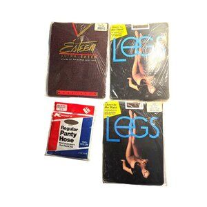 Lot of 4 Pantyhose Coffee Color brown Medium/Tall & Regular Fit